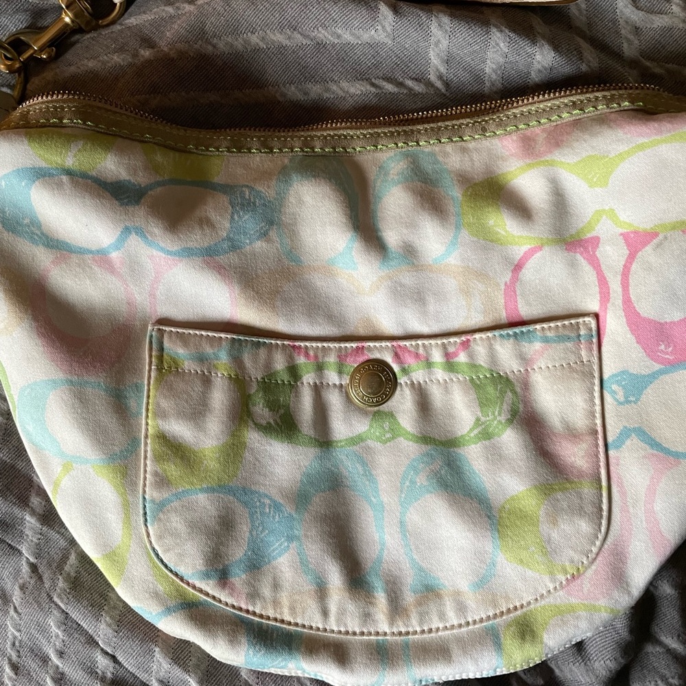 Vintage Coach Scribble Hobo
